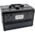 Osom Professional Lagaminas Osom DB-096S plastikinis su aliuminėmis apdailomis, juodas Osom Professional Lagaminas Osom DB-096S plastikinis su aliuminėmis apdailomis, juodas