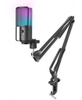 FIFINE T669 PRO2 Wired Microphone with RGB Lighting and Stand | USB