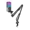 FIFINE T669 PRO2 laidinis mikrofonas su RGB apšvietimu ir stovu | USB FIFINE T669 PRO2 laidinis mikrofonas su RGB apšvietimu ir stovu | USB