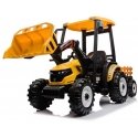 Lean Cars Baterija-operated tractor with trailer Hercules Geltona 24V