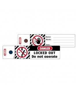 Warning tag ABUS Loto T100, 100pcs.