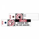 Warning tag ABUS Loto T100, 100pcs. Warning tag ABUS Loto T100, 100pcs.