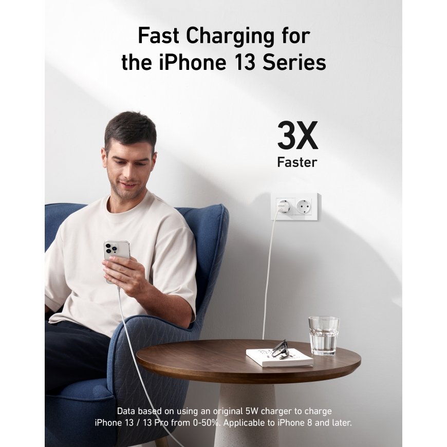 Anker 511 Charger (Nano Pro) offline only Mobile phone, Tablet White USB Fast charging Indoor