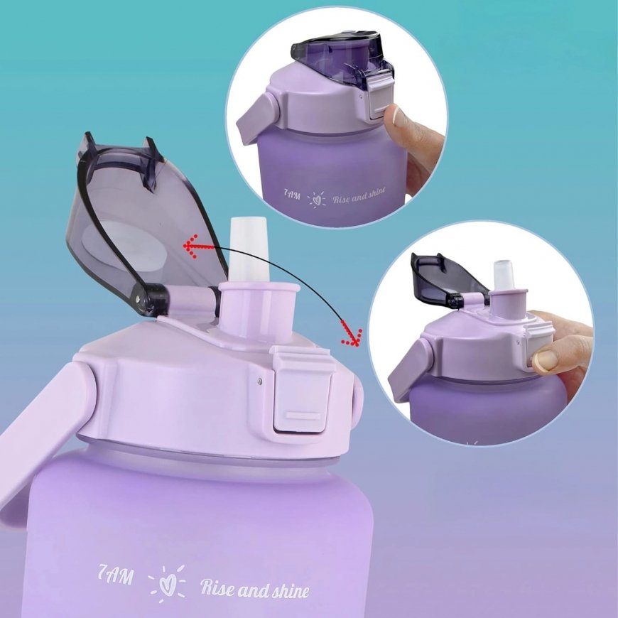 Extralink | Motivational Bottle | water bottle, 2000ml, purple-blue, BUT-992