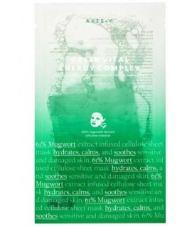 Axis Y 61% Mugwort Green Vital Energy Complex Sheet Mask vitality-boosting face mask