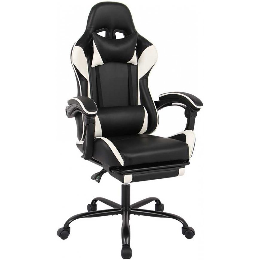 Gaming chair Spacetronik Rally 1.0 black white – 2
