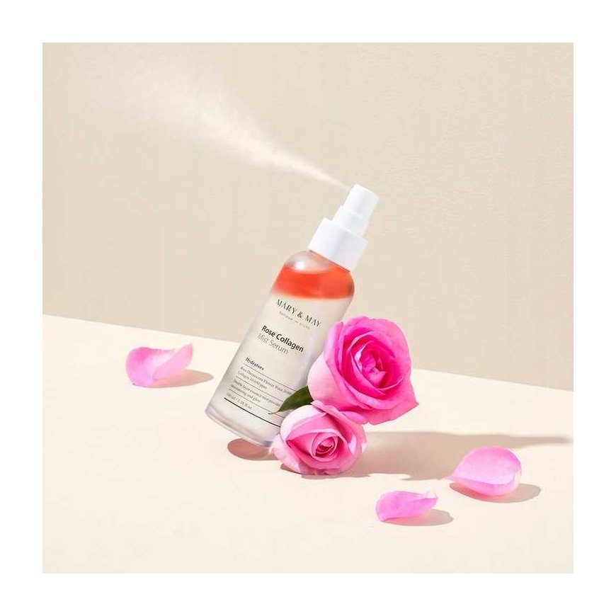 Spray collagen serum with rose water Mary&May, 100 ml – 2