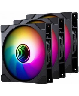 PHANTEKS M25 Gen2 PWM D-RGB Lüfter 3er-Pack - Reverse Blade, 140mm, black