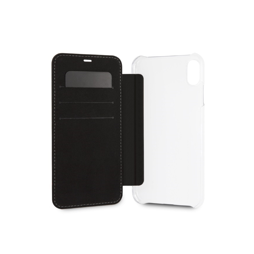 Case BMW BMTRBKI65PUCARTCBKIPhone XS Max book black/black Carbon Tricolor Stripe – 4