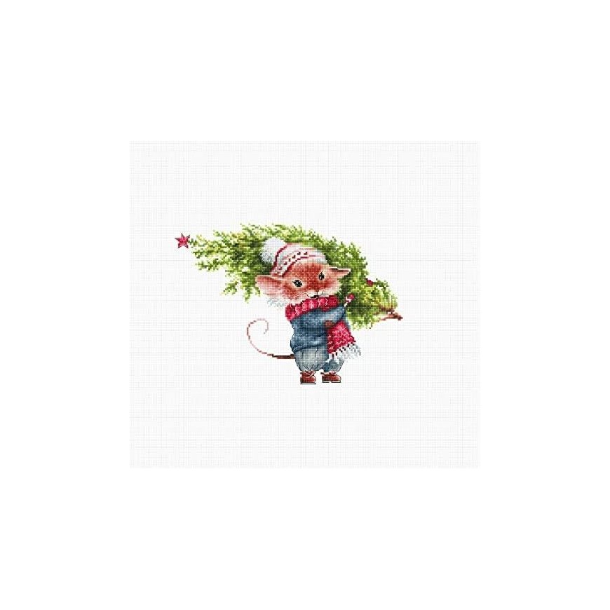 luca S Mouse with fir tree SB1169