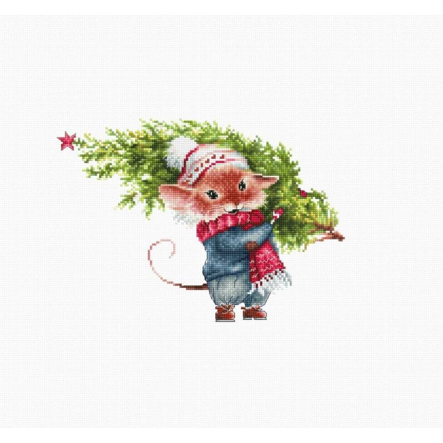luca S Mouse with fir tree SB1169 – 3