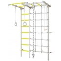 Sports complex (gymnastic wall) SANRO S7 white-yellow, 219.6x154cm