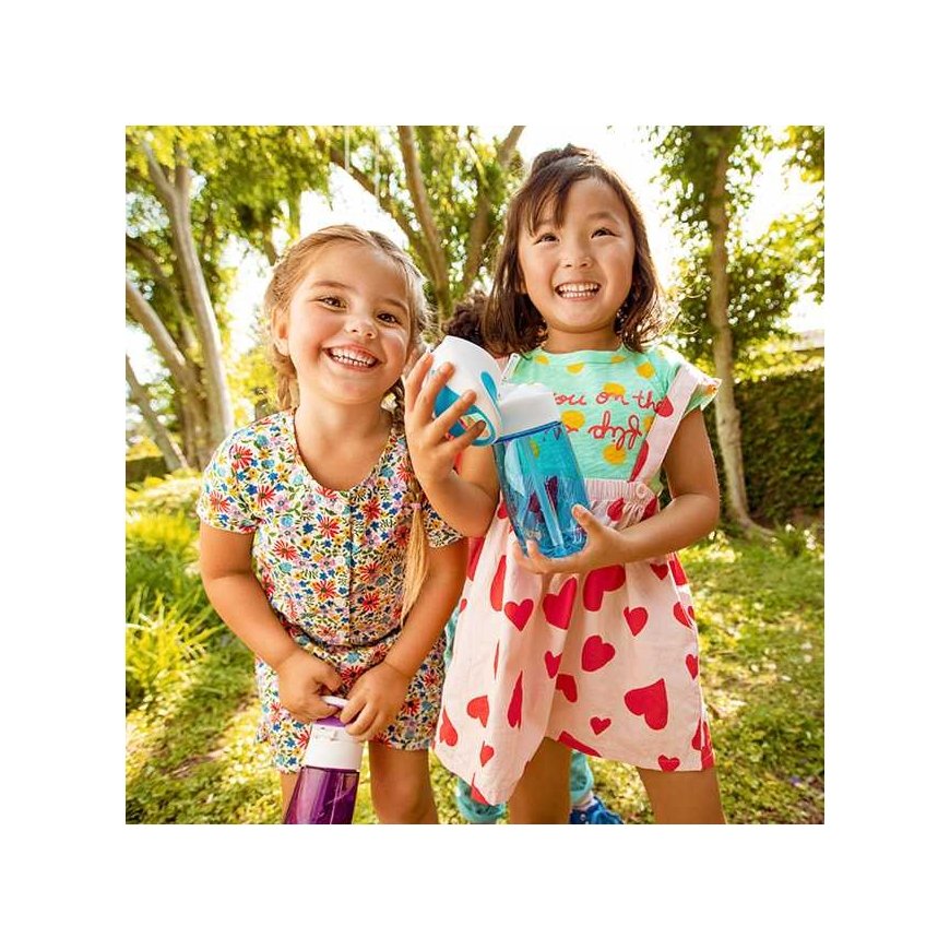 MUNCHKIN drinking bottle with straw, Flip & Go, Purple, 18 months+, 355 ml, 90328P – 4