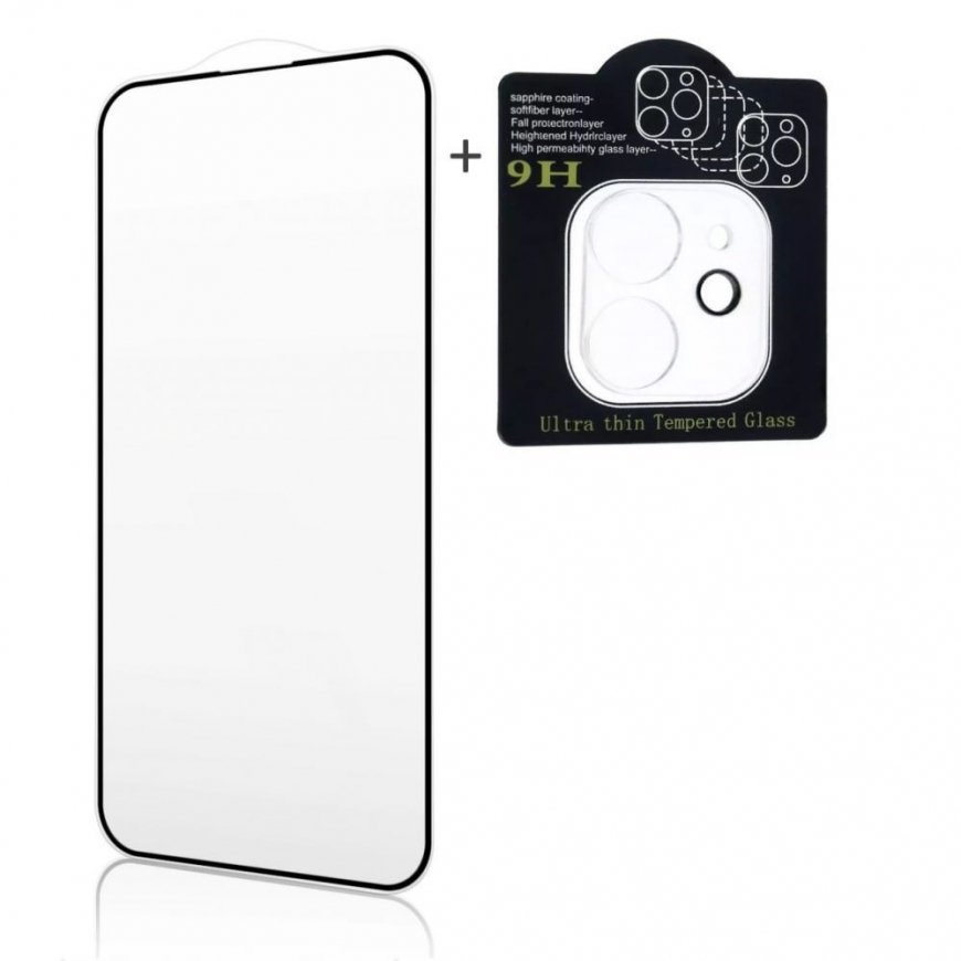 Samsung Galaxy A06 X2 Super Set 2.5D Edge Full face Tempered Glass + Camera Glass