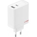 OnePlus SUPERVOOC 80W GaN Dual USB-A + USB-C Travel Charger + USB-C/USB-C Cable White OnePlus SUPERVOOC 80W GaN Dual USB-A + USB-C Travel Charger + USB-C/USB-C Cable White