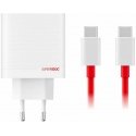 OnePlus SUPERVOOC 80W GaN Dual USB-A + USB-C Travel Charger + USB-C/USB-C Cable White OnePlus SUPERVOOC 80W GaN Dual USB-A + USB-C Travel Charger + USB-C/USB-C Cable White
