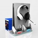 DZ504 Slim Multi Dock Station for Play Station 5 PS5 Controllers with Cooling fas&RGB Black DZ504 Slim Multi Dock Station for Play Station 5 PS5 Controllers with Cooling fas&RGB Black