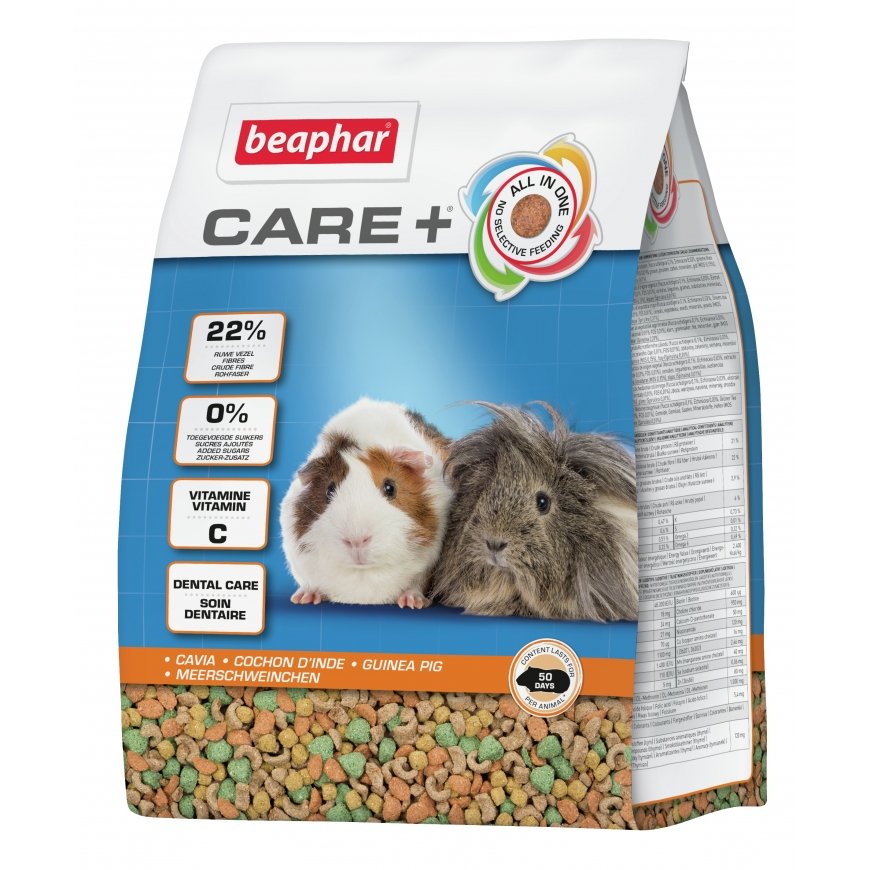 Beaphar Care+ Granulas 1,5 kg Jūrascūciņa
