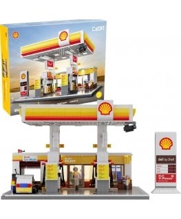 Klocki Konstrukcyjne Cada Budynek Stacja Paliw Shell 1309 dalys C66026W
