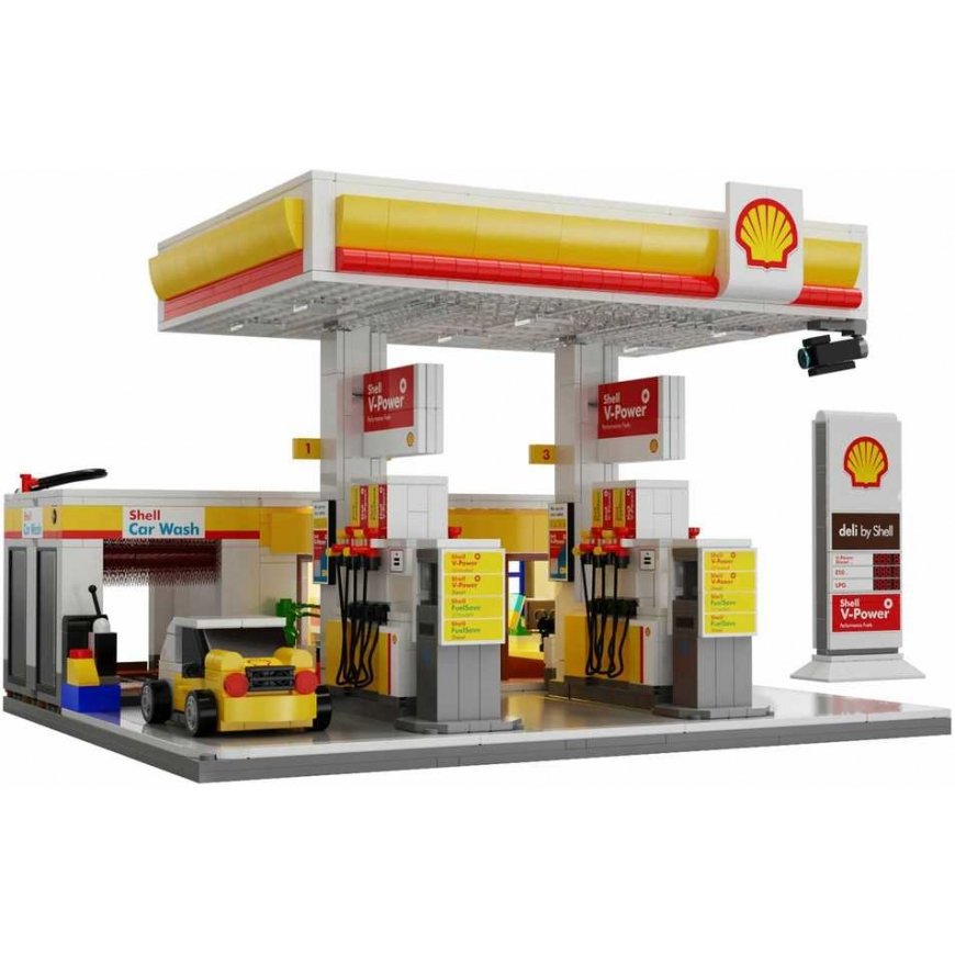 Klocki Konstrukcyjne Cada Budynek Stacja Paliw Shell 1309 dalys C66026W – 5