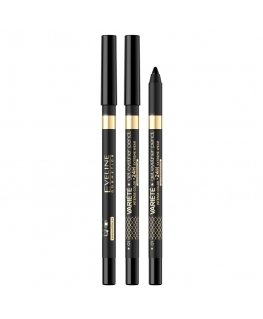 Eveline Cosmetics Variete vandeniui atsparus gelinis akių pieštukas 01 Juodas