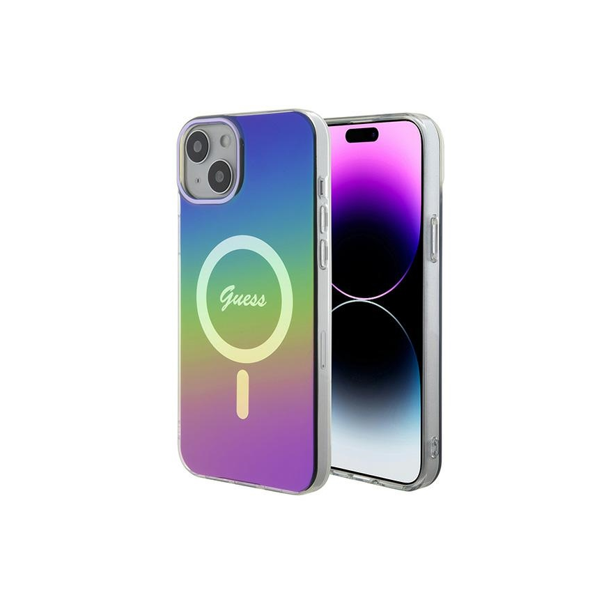 Case Guess GUHMP15SHITSK iPhone 15 / 14 / 13 6.1" wielokolorowy/rainbow hardcase IML Iridescent MagSafe – 2