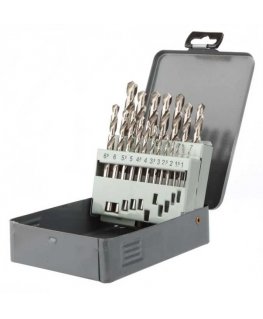 Drill bit set for metal Diager 745D 1-10 mm 19 pcs.