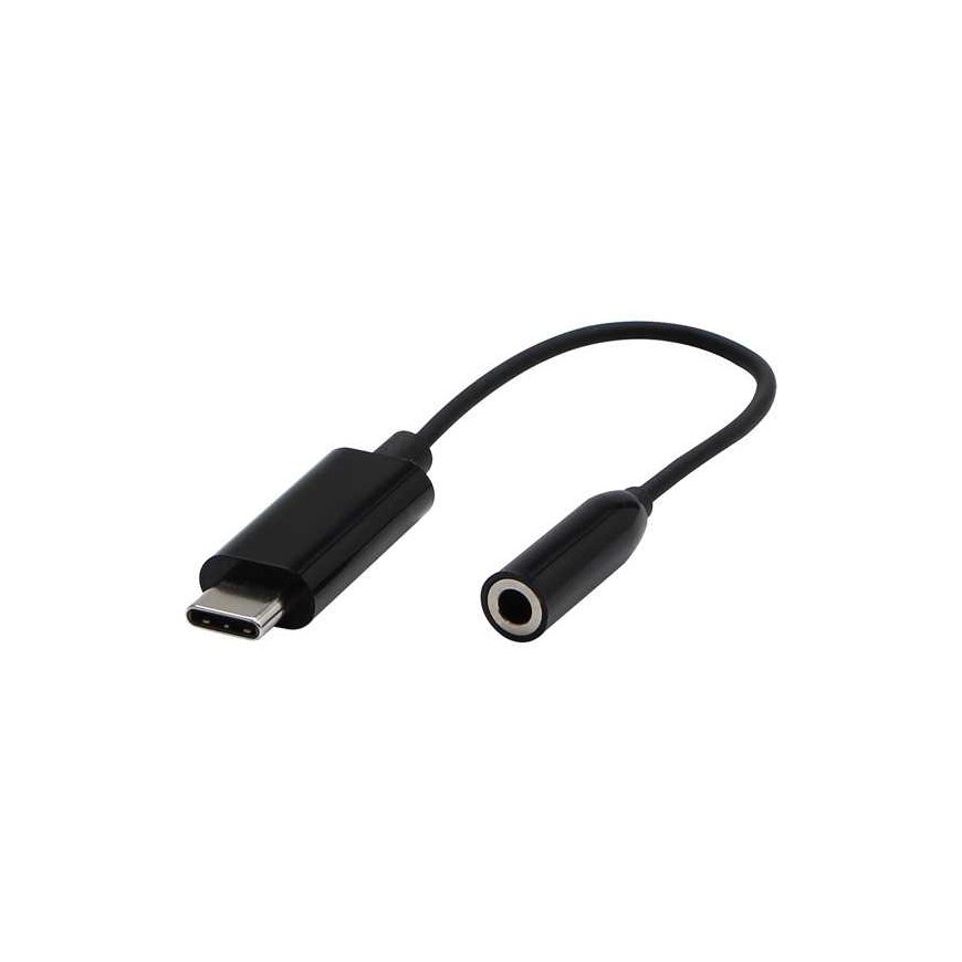 USB/Audio converter, USB CM - Jack (3.5mm), stereo, black
