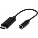 USB/Audio keitiklis, USB C M - Jack (3.5mm), stereo, juodas USB/Audio keitiklis, USB C M - Jack (3.5mm), stereo, juodas