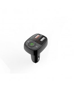 Devia transmitter FM Smart Bluetooth MP3 car charger PD 30W 1x USB-C 2x USB 3A juodas