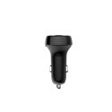 Devia transmitter FM Smart Bluetooth MP3 car charger PD 30W 1x USB-C 2x USB 3A black Devia transmitter FM Smart Bluetooth MP3 car charger PD 30W 1x USB-C 2x USB 3A black