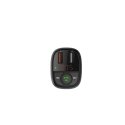 Devia transmitter FM Smart Bluetooth MP3 car charger PD 30W 1x USB-C 2x USB 3A black Devia transmitter FM Smart Bluetooth MP3 car charger PD 30W 1x USB-C 2x USB 3A black