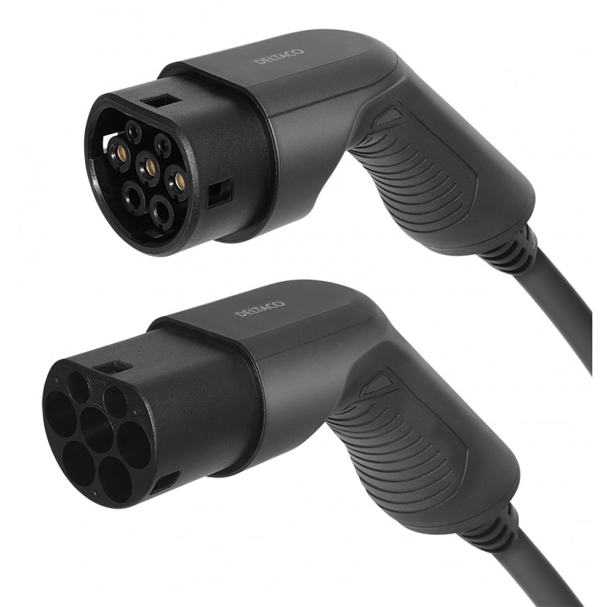 Deltaco EV-32010 power cable Black 10 m