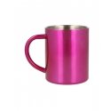 Detal Sidabrinės ir violetinės spalvos metalinis puodelis Detal Sidabrinės ir violetinės spalvos metalinis puodelis