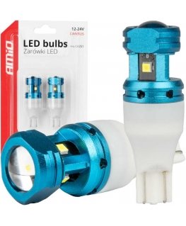 LED lemputės canbus t15 w16w 4smd 1860xs balta 12v 24v amio-04251