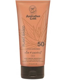 Australian Gold Plant Based Sunscreen Lotion SPF50, 177 ml
