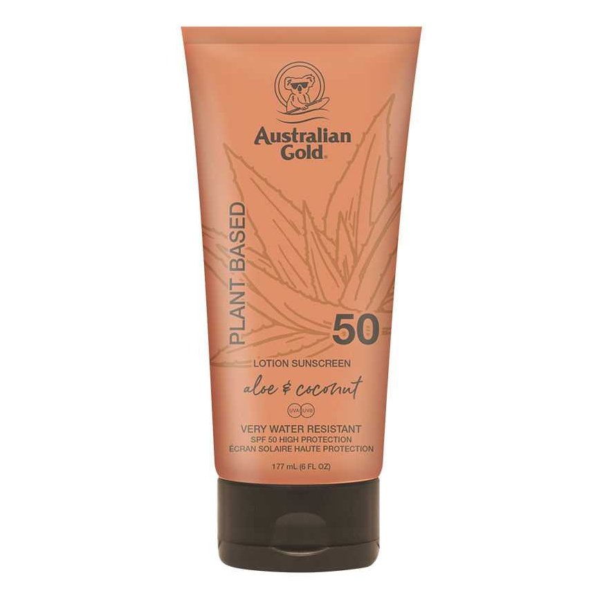 Australian Gold Plant Based Sunscreen Lotion SPF50, 177 ml