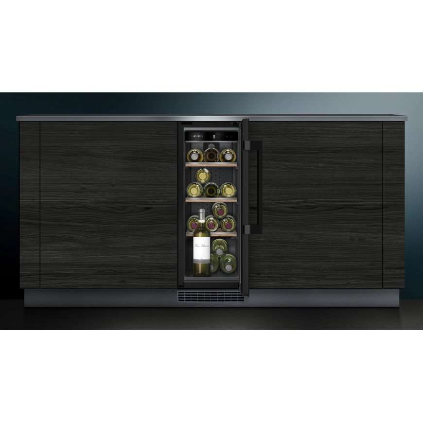 Siemens iQ500 KU20WVHF0 viininjäähdytin Kompressori viininjäähdytin Kiinteä musta 21 pullo(a) – 2