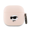 Karl Lagerfeld KLA4RUNCHP AirPods 4 cover pink silicone Choupette Head 3D