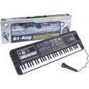 Lean Toys KEYBOARD with microphone - MQ-6102 Lean Toys KEYBOARD with microphone - MQ-6102