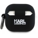 Karl Lagerfeld KLA4RUNCHK AirPods 4 cover black silicone Choupette Head 3D