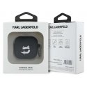 Karl Lagerfeld KLA4RUNCHK AirPods 4 cover juodos spalvos silikoninis Choupette Head 3D Karl Lagerfeld KLA4RUNCHK AirPods 4 cover juodos spalvos silikoninis Choupette Head 3D