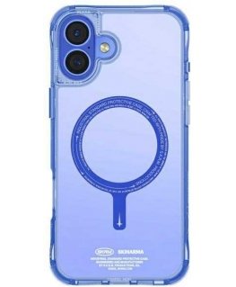 Skinarma Saido Apple iPhone 16 6.1" Magnetic Charging dėklas telefonui mėlynos spalvos
