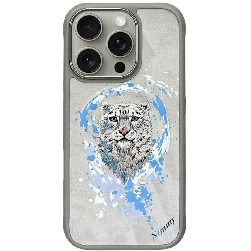 Nimmy Pantera MagSafe Apple iPhone 16 Pro dėklas telefonui pilkos spalvos