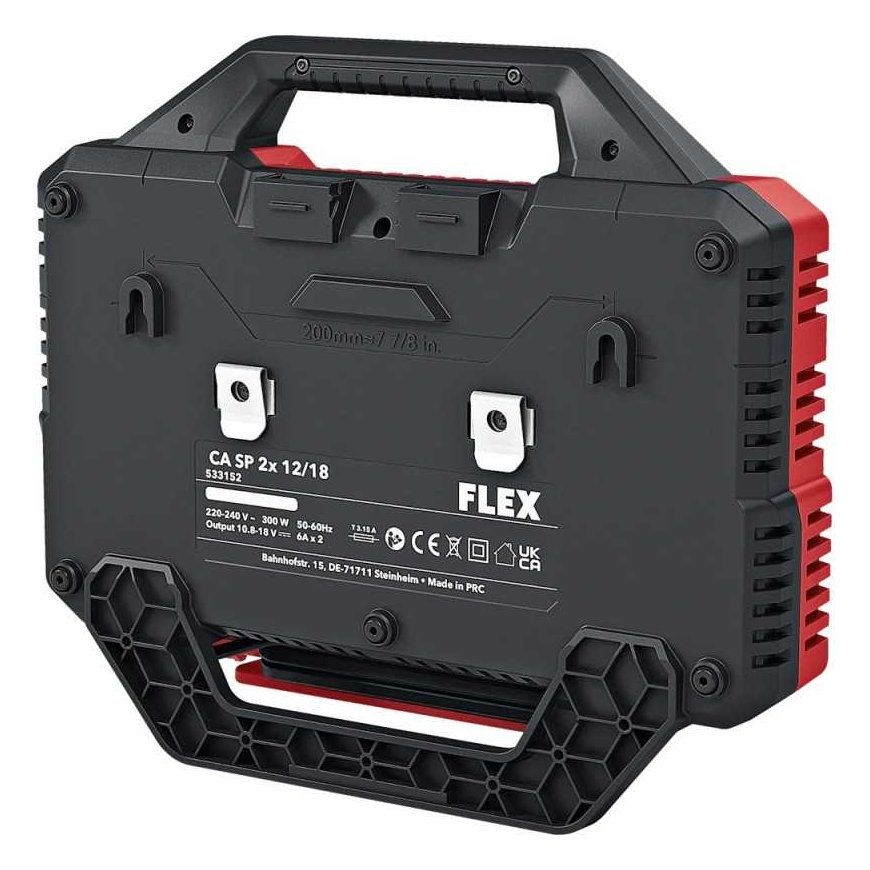 Dvigubas įkroviklis FLEX CA SP 2X12/18V 230V – 3