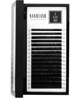 Nanolash Volume Lashes Dirbtinės blakstienos 0,05 D 6-13 Mm 1 U