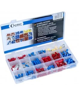 Set for crimping wire terminals Condor Werkzeug C3160 200 pcs.