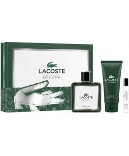 Lacoste Original Eau De Parfum Spray, 100 ml Set 3 Pieces