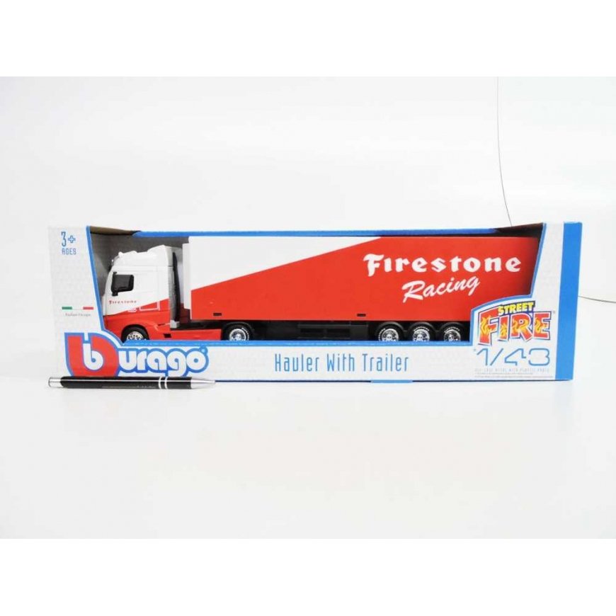 *BBURAGO metal/plastic, 1:43, Truck, FIRESTONE – 2