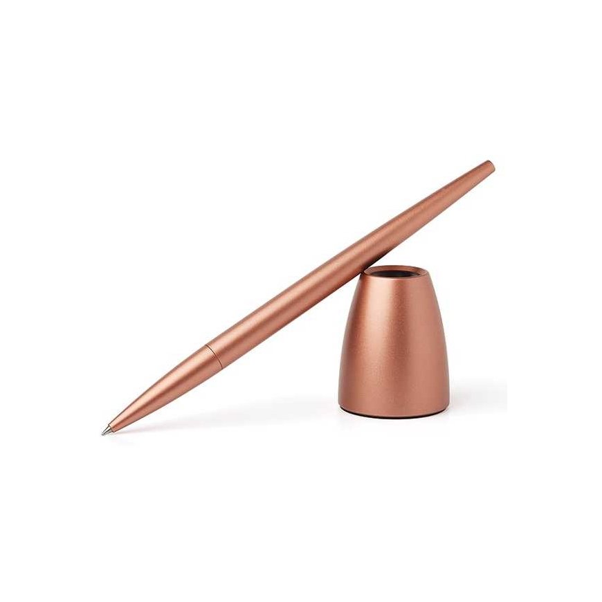 Lexon Scribalu pen with stand rose gold LS64P1 – 3